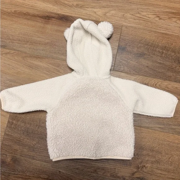 Columbia Cream Sherpa Baby Jacket with Bear Ear Hood - Picture 8 of 8